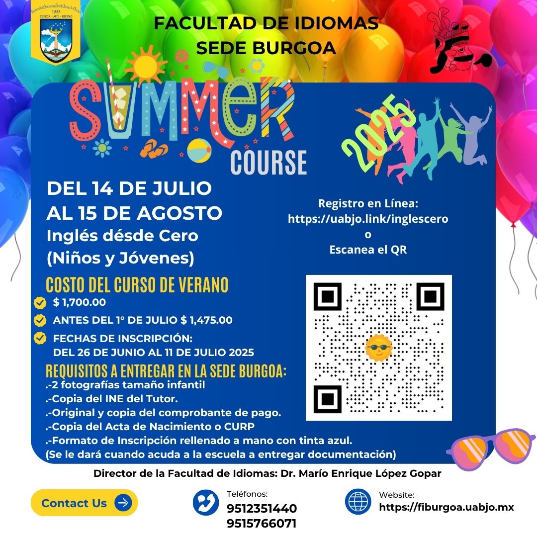 Inglés désde Cero Verano Burgoa 2025